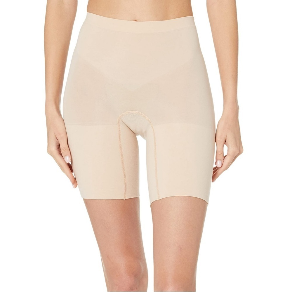 SPANX Women's S Power Shaping Seamless Control Shorts Soft Nude